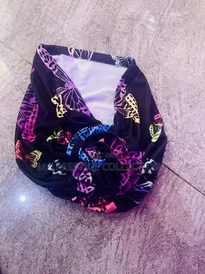Women's Colorful Butterfly Print Flower Knot Headwrap