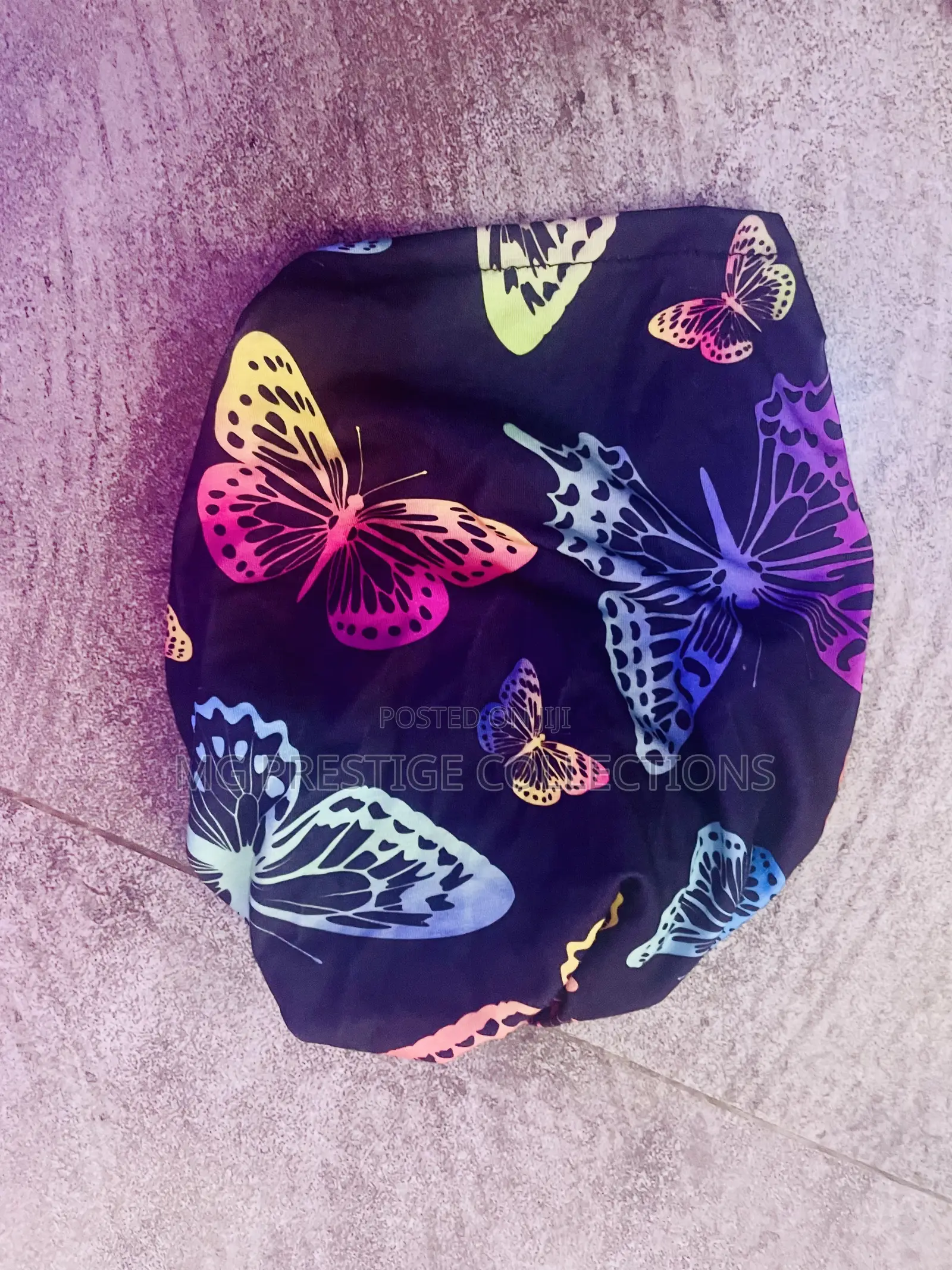 Women's Colorful Butterfly Print Flower Knot Headwrap