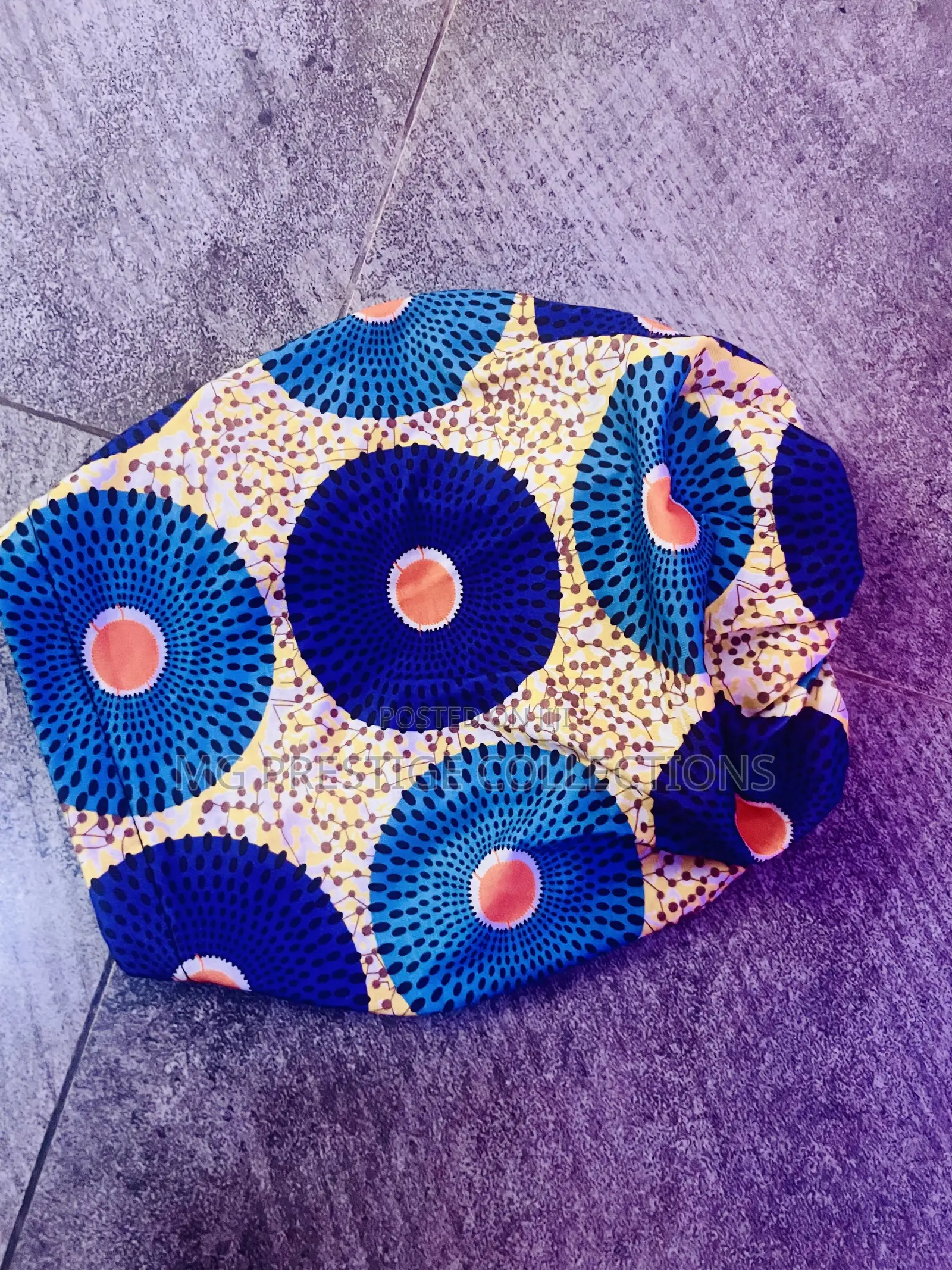 Women's African Print Floral Knot Turban Ca
