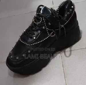 Black High Top Sneakers Size 39