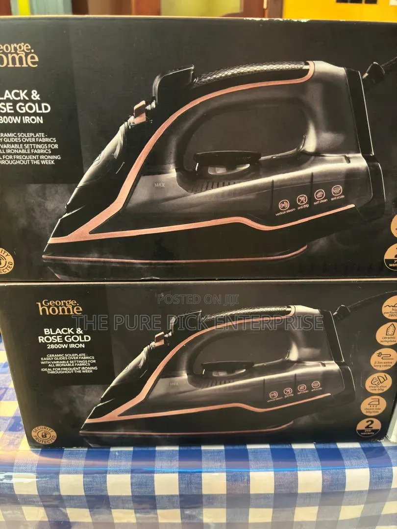 Premium Home Black 2800W Steam Iron From UK