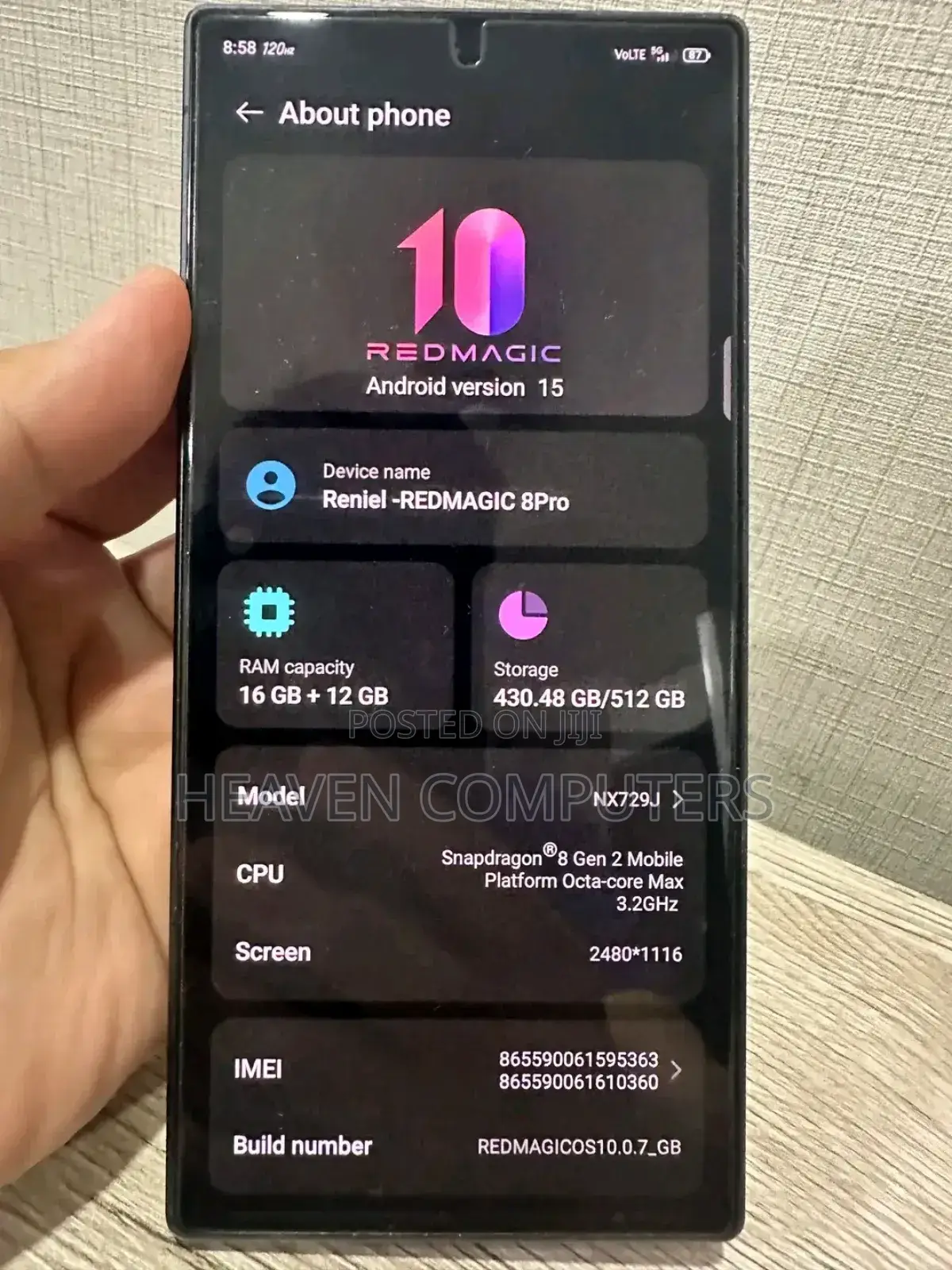 ZTE nubia RedMagic 8 Pro 512 GB Black