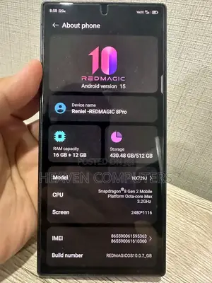 ZTE nubia RedMagic 8 Pro 512 GB Black
