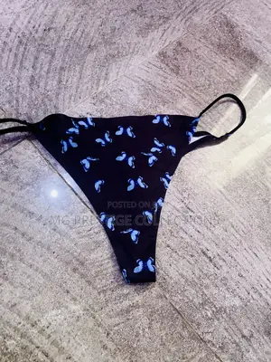 Women's Sexy Printed String Bikinis / Thong Panties – Size XL