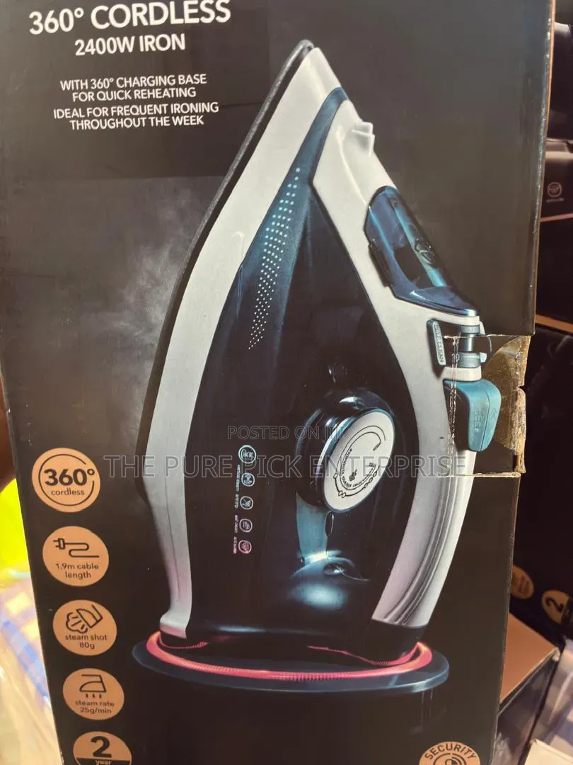 George Home White and Gold 360 Cordless Steam Iron From UK