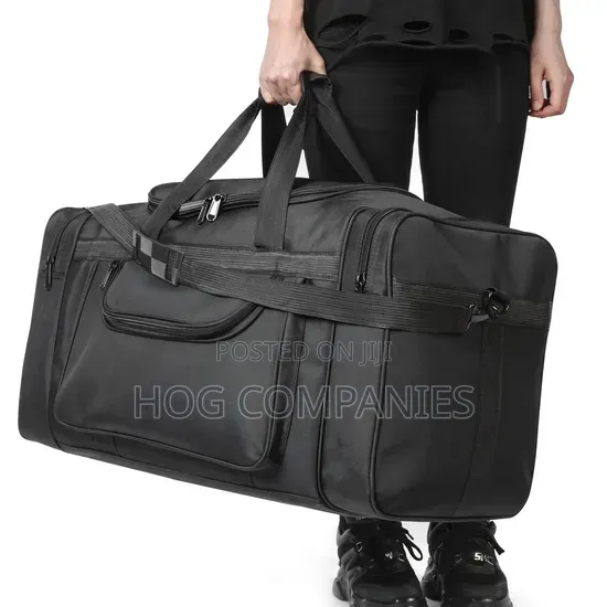 Black Large Capacity Travel Duffle Bag in Accra – Fast Delivery