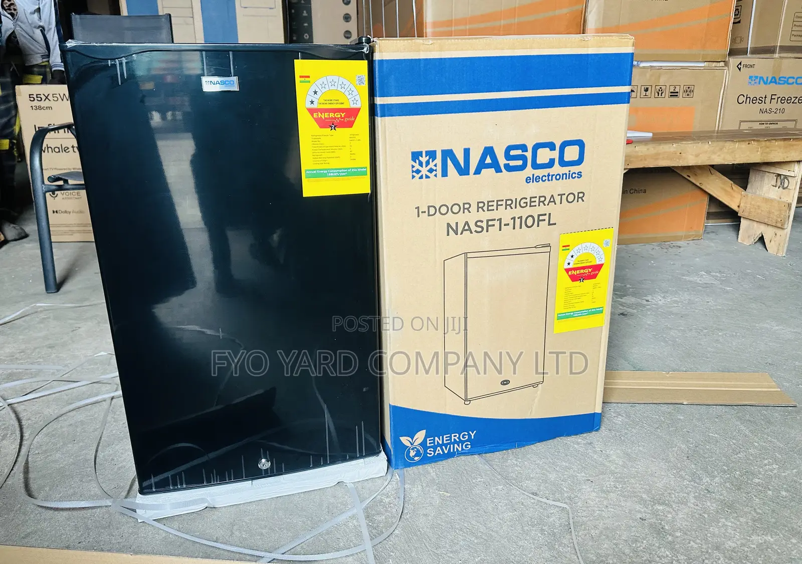 Fast Freezing Nasco Table Top 92 Liters Single Door Fridge