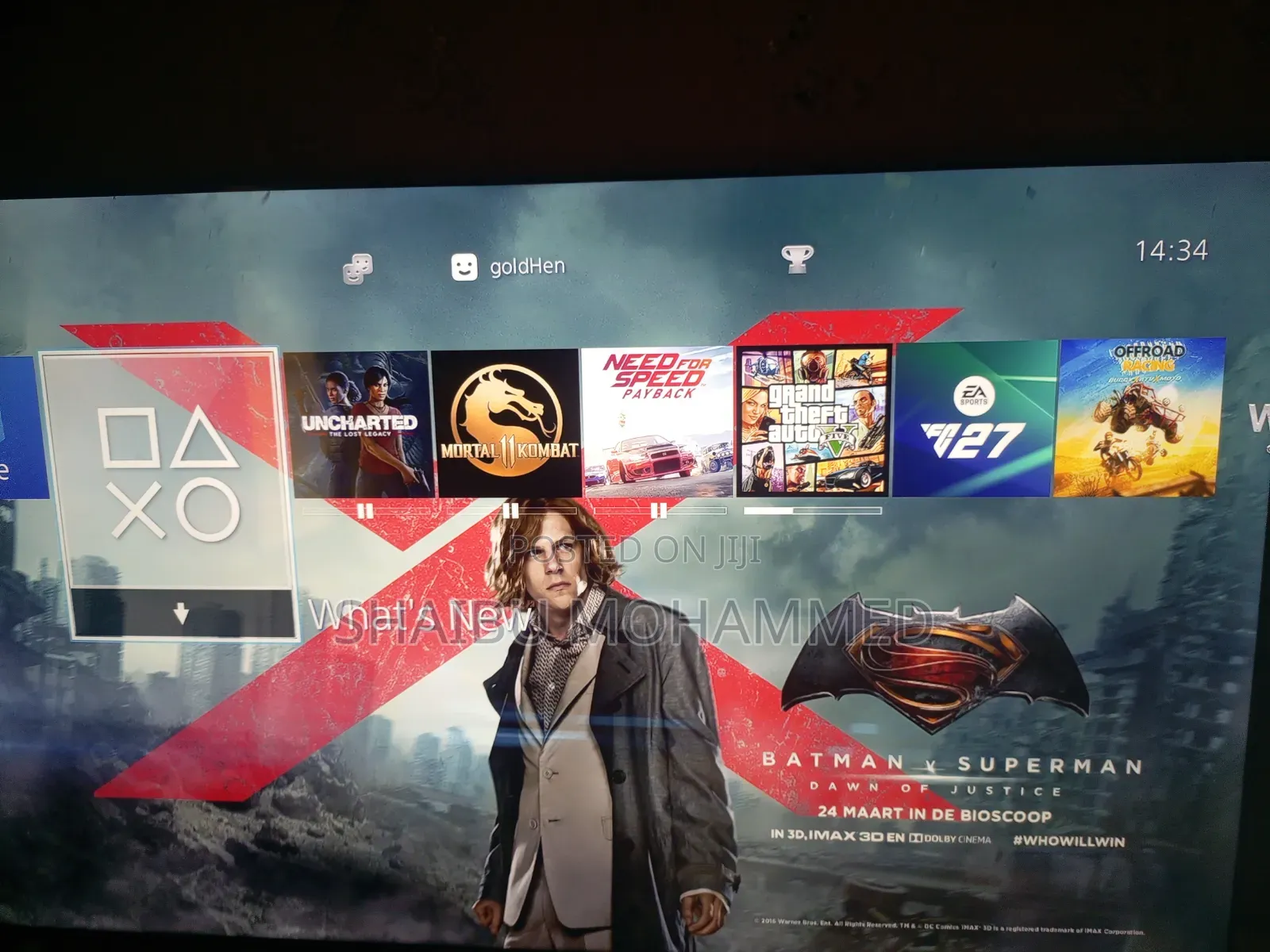 Ps4 Slim Jailbreak (Fc27 and 10 Games)