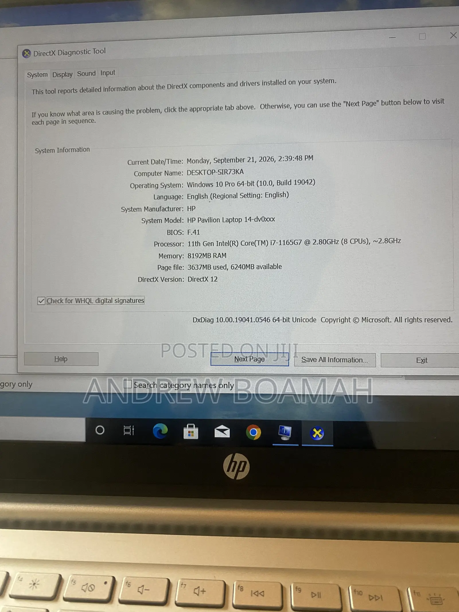 New Laptop HP Pavilion 14 8GB Intel Core i7 SSD 128GB