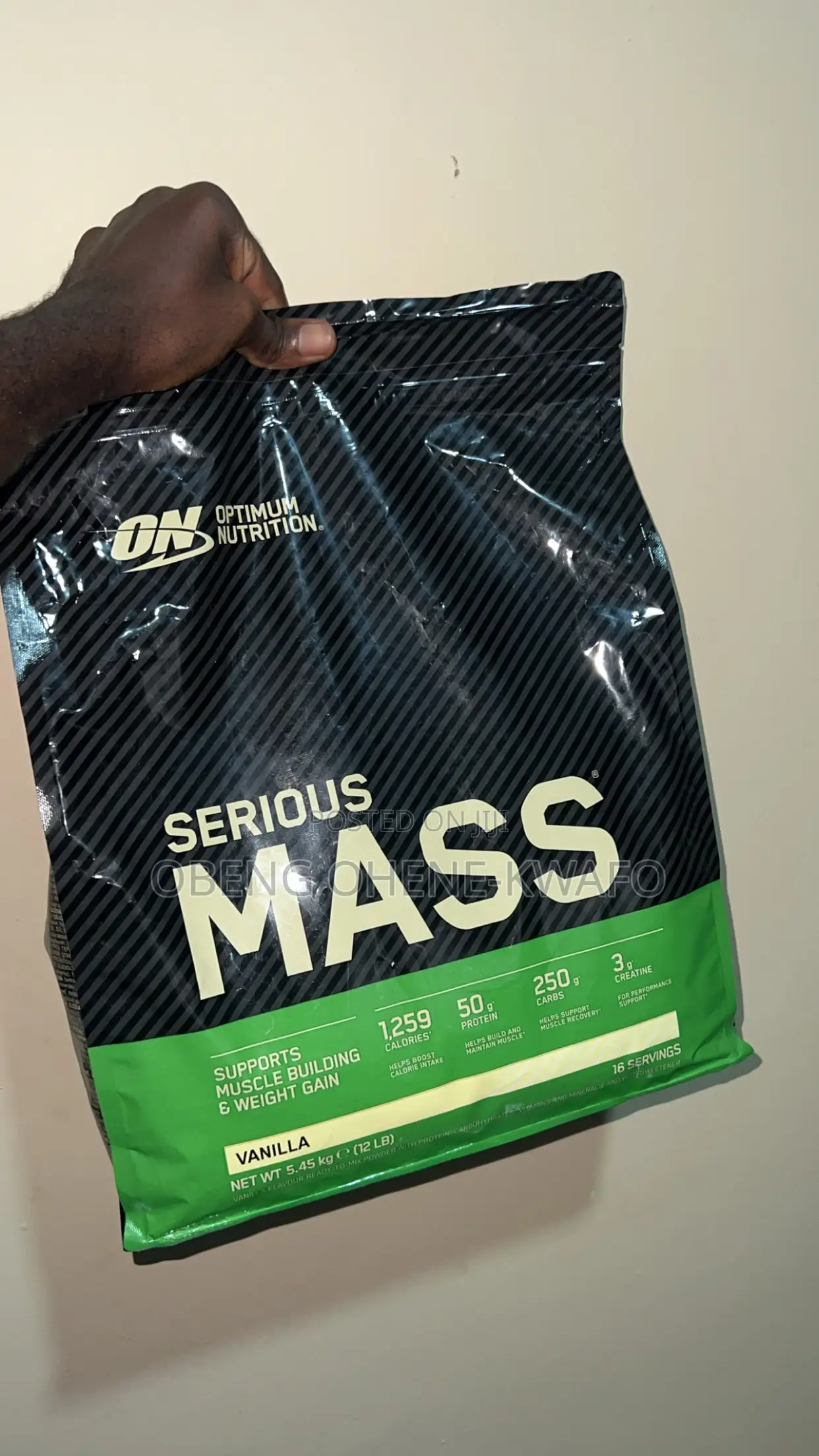 Optimum Nutrition Serious Mass - Vanilla (12 LBS / 5.45 Kg)