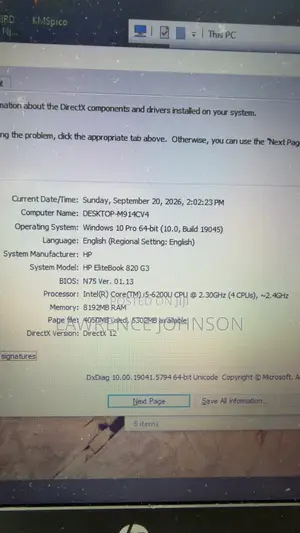 Laptop HP EliteBook 820 G3 8GB Intel Core i5 SSD 500GB