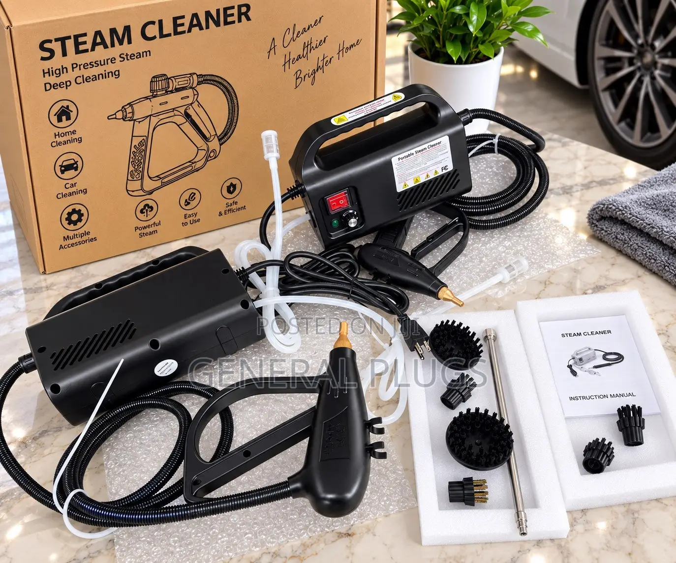 Heavy Duty Hot Steam Deep Cleaning for Cars,AC,kitchen,bathroom,floor