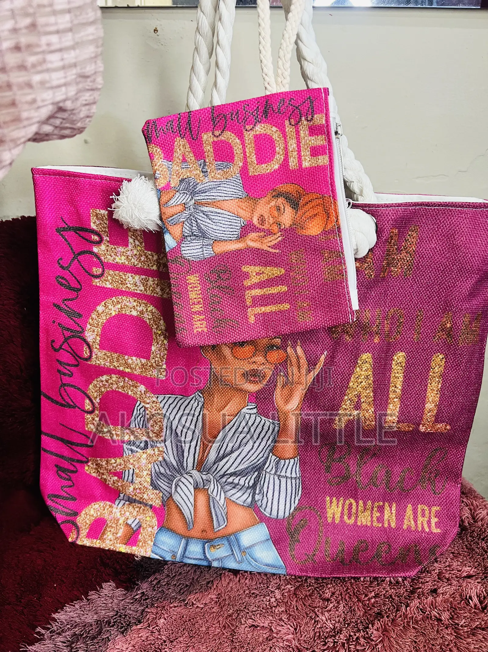 Double Side Print Tote Bag