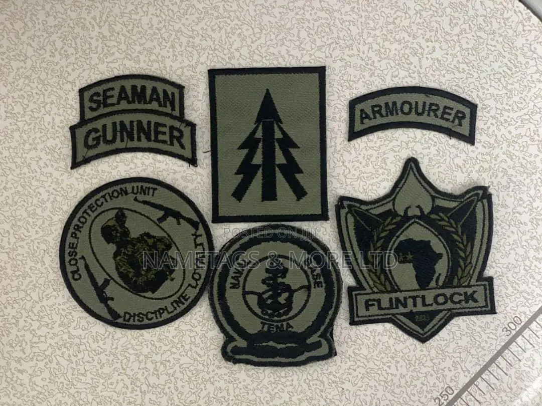 Bulk Custom Uniform Patches Insignia From GH₵8