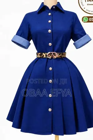 Stylish Women’s Denim Jeans Dress – Sizes Xl -XXL