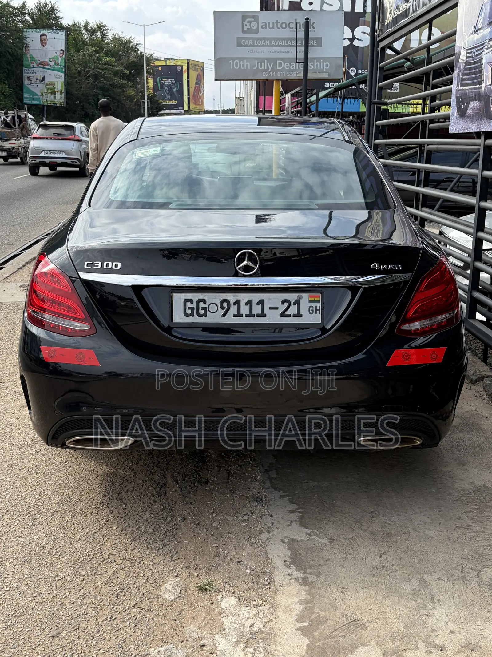 Mercedes-Benz C300 Base C300 AWD 4MATIC Sedan 2018 Black
