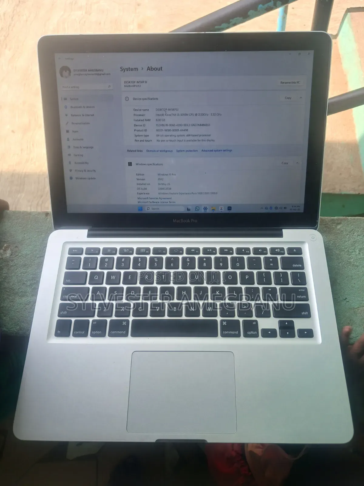 Laptop Apple MacBook Pro 2012 8GB Intel Core i5 SSD 256GB