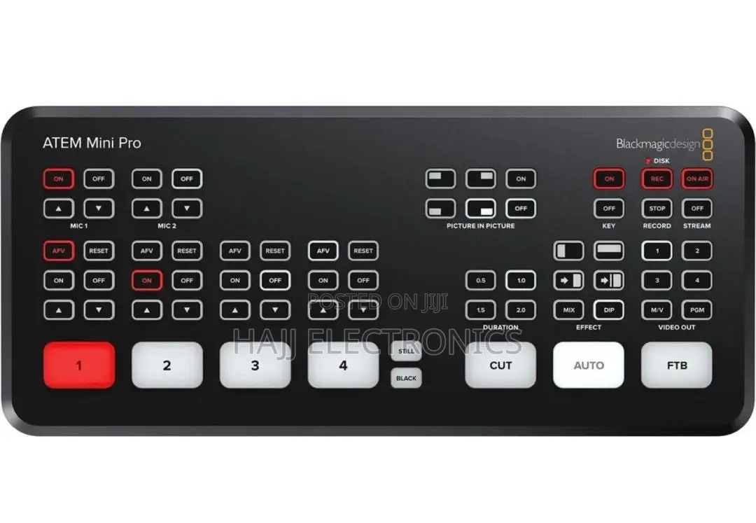 Black Magic Atem Mini Pro Mixer.
