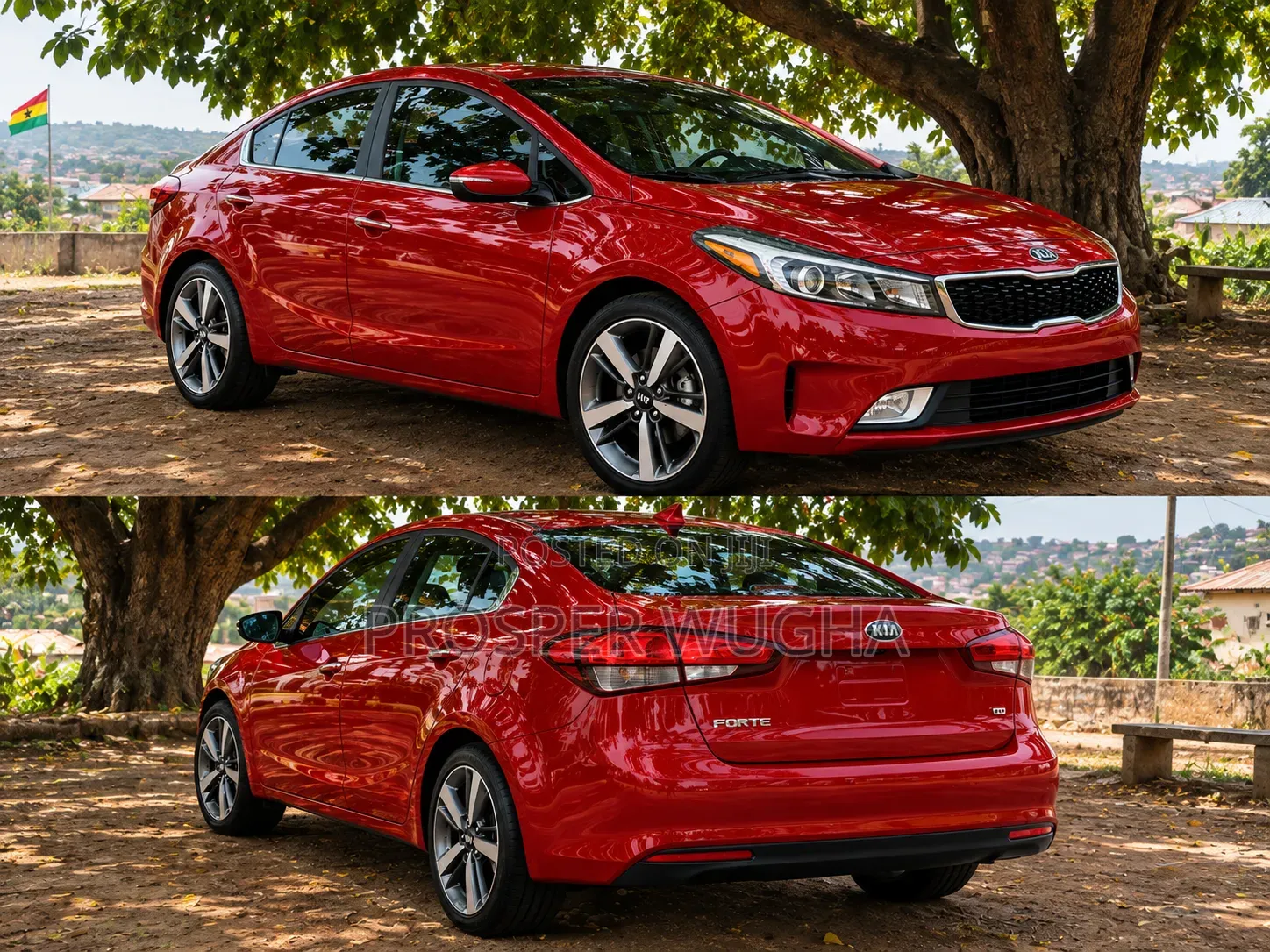 Kia Forte EX Hatchback 2017 Red