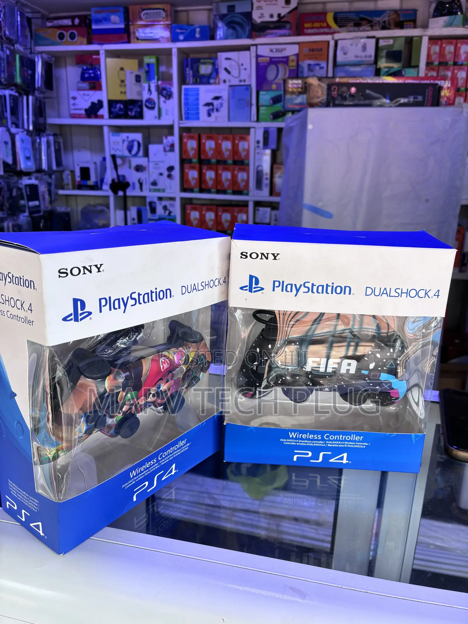 Custom PS4 DualShock 4 Wireless Controllers (Mario FIFA Editions)