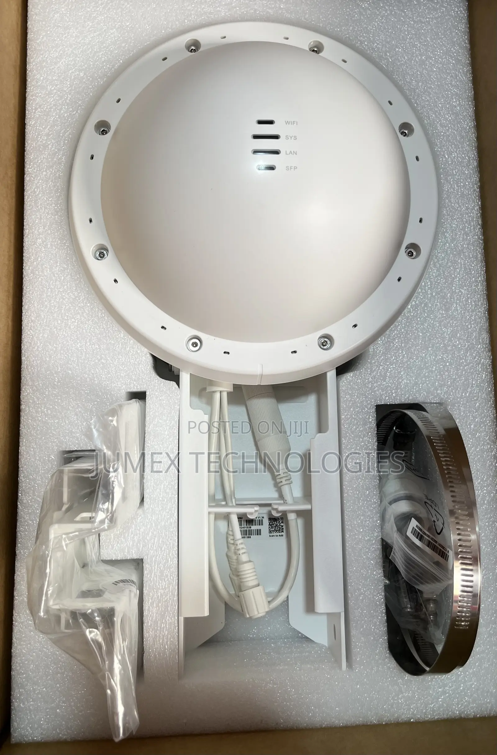 Ruijie Rap6262 Ax3000 Outdoor Omnidirectional Ap 300m+ 500users