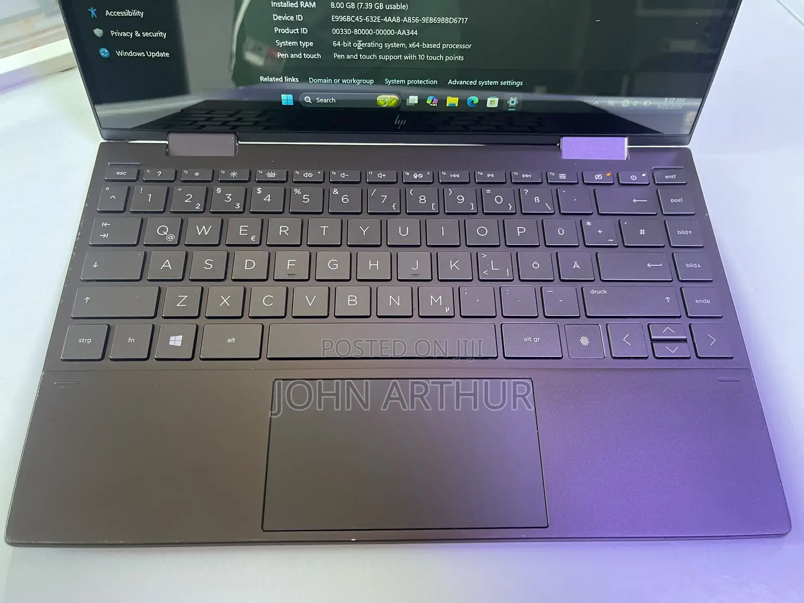 Laptop HP Envy 13 8GB AMD Ryzen 5 SSD 256GB