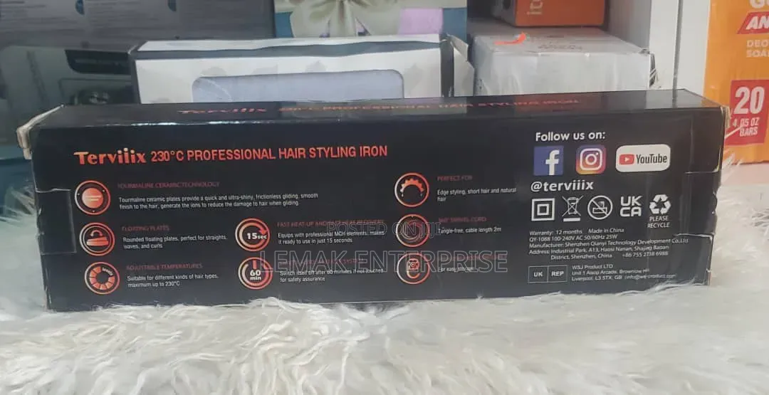 Terviiix Professional Hair Straightner From UK