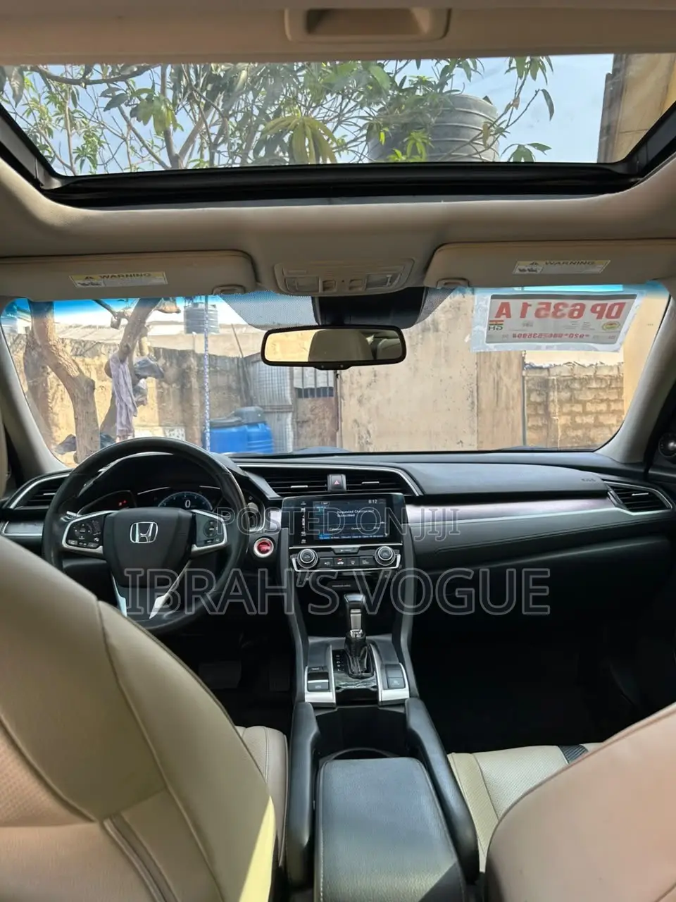 Honda Civic Touring 4dr Sedan (1.5L 4cyl) 2017 Black