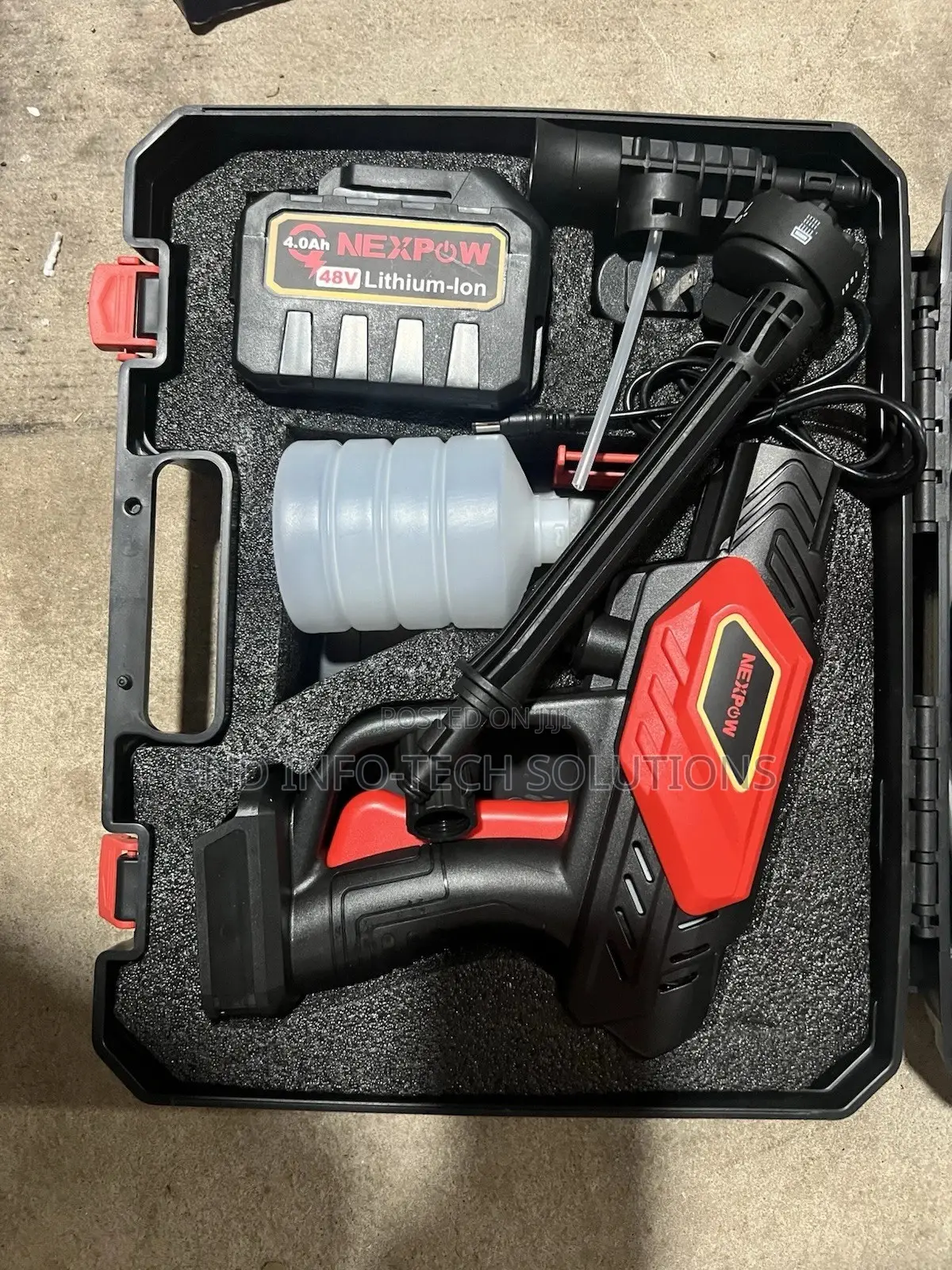 NEXPOW Cordless Handheld Pressure Washer 48V Battery