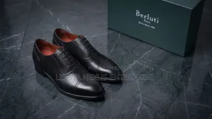 Berluti Black Captoe Oxford Shoe