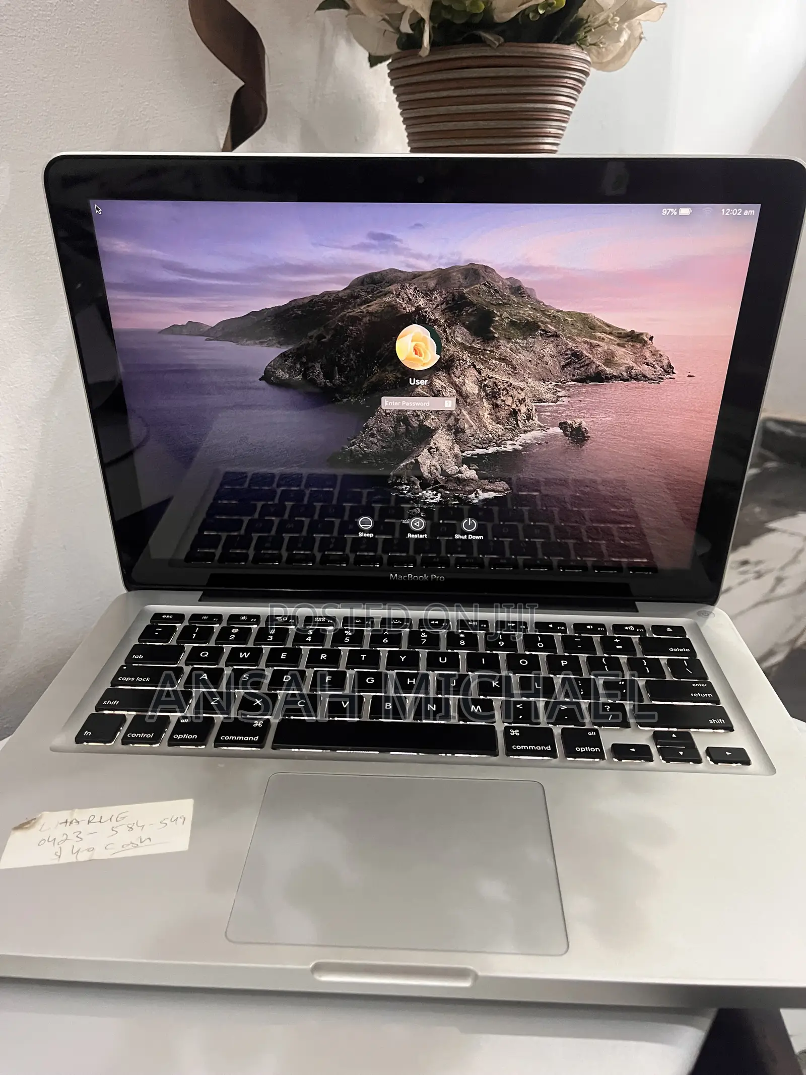 Laptop Apple MacBook 2012 6GB Intel Core i5 HDD 500GB