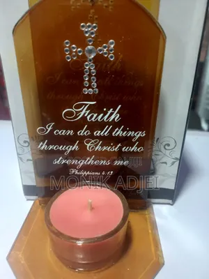 Sentiment Bible Verse Candle Holder