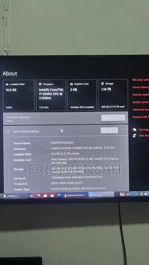 Laptop Lenovo IdeaPad 300 16GB Intel Core i7 HDD+SSD 1T