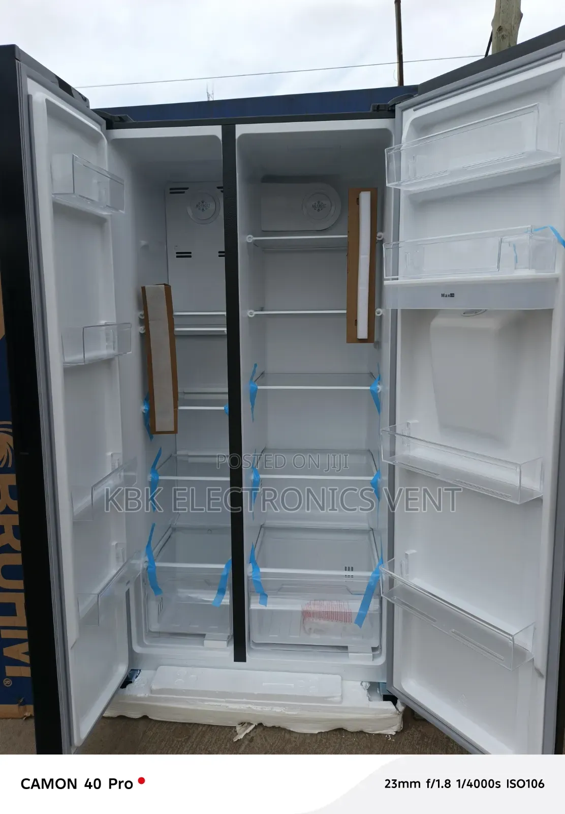 Bruhm 530Liter Side/Side Fridge Water Dispenser