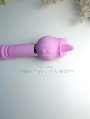2in1 Rose Tongue Licking Dildo Vibrator G-Spot USB Pink