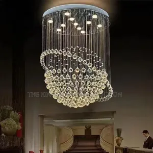 Round Crystal Chandelier Lights H150