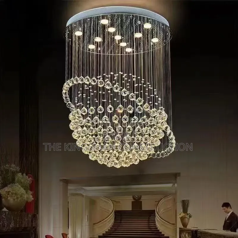 Round Crystal Chandelier Lights H150