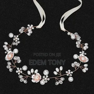 Elegant Bridal/Flower Girl Hair Vine Adorned With Delicate Faux Pearls
