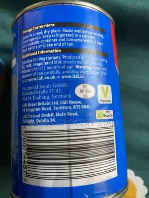 Lidl Evaporated Milk