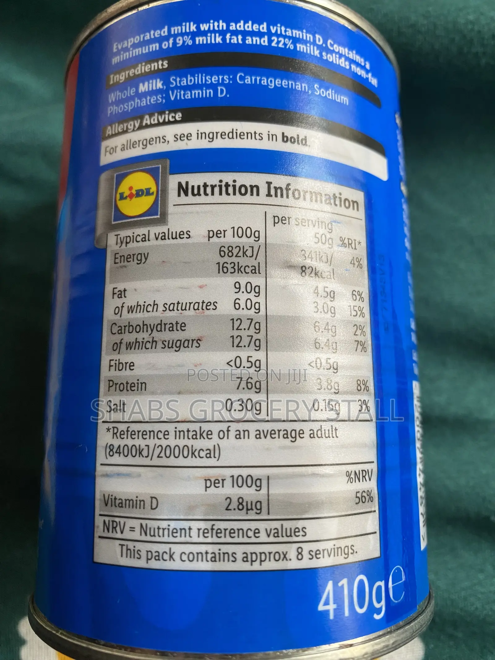 Lidl Evaporated Milk