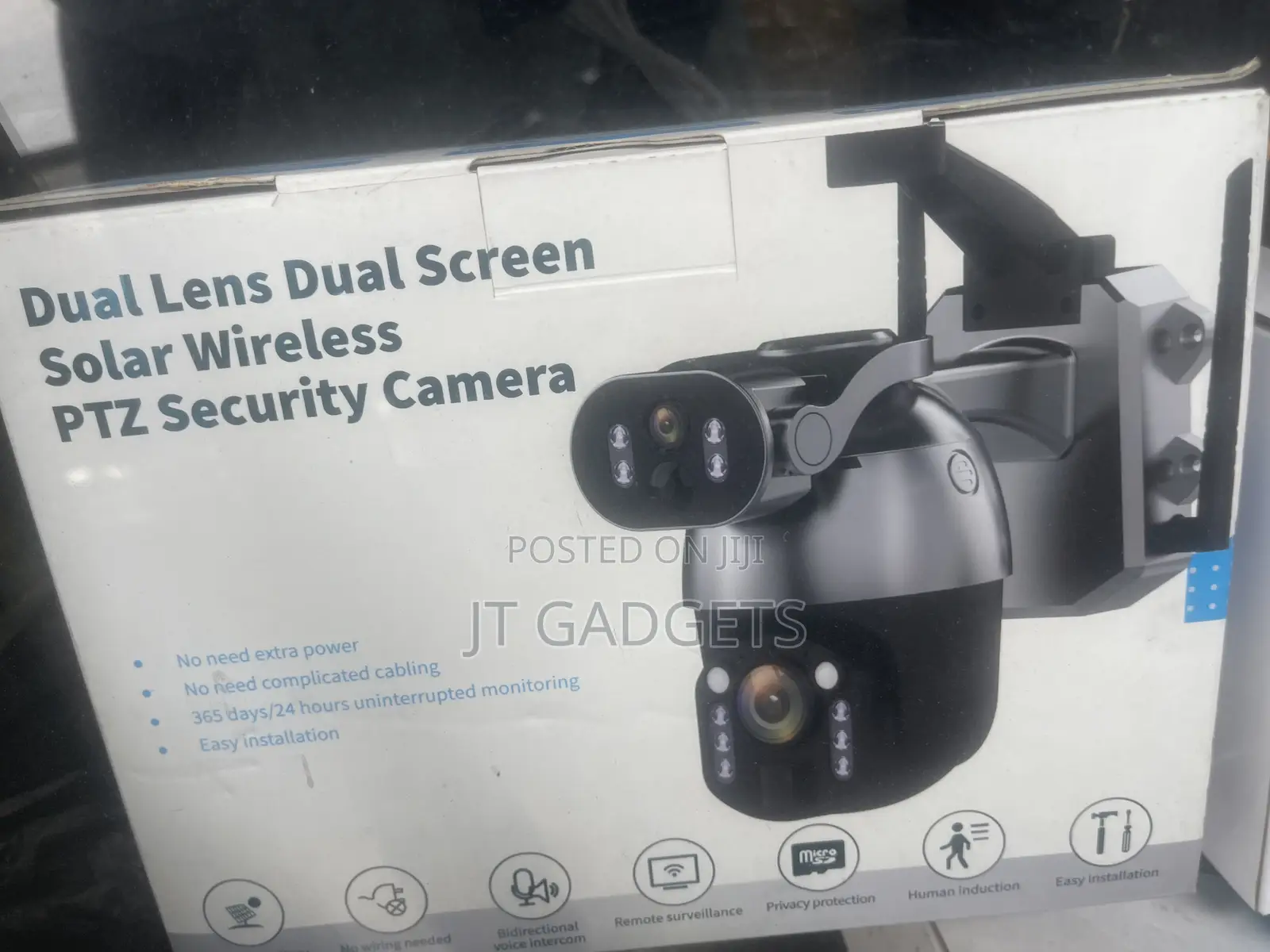 Dual Lens Dual Screen Wireless PTZ Security Camera