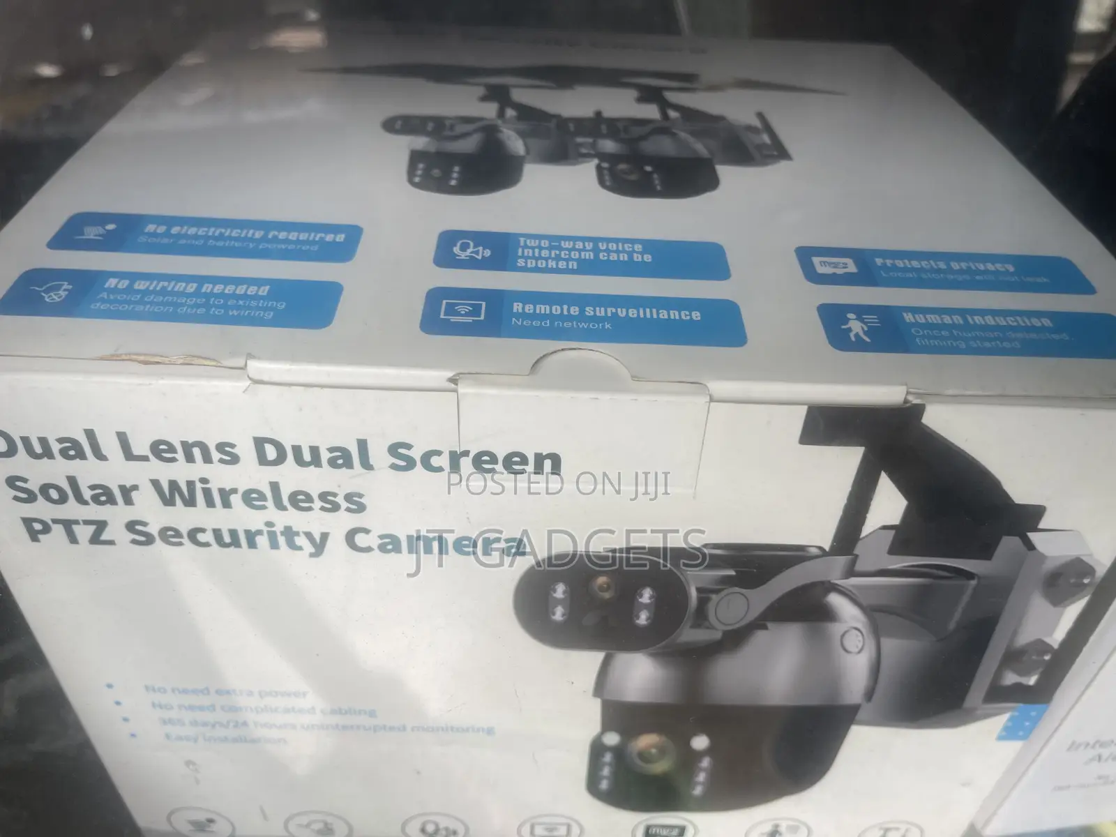 Dual Lens Dual Screen Wireless PTZ Security Camera
