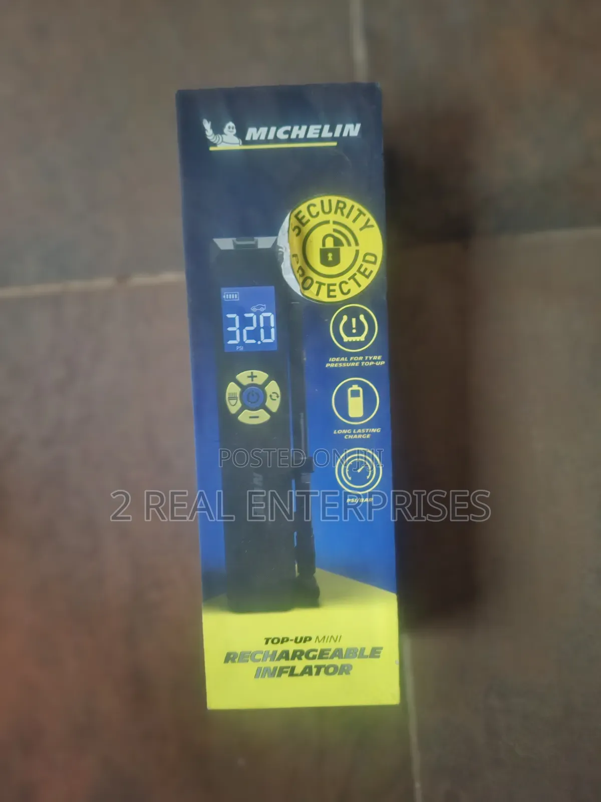 Michelin Top-Up Mini Rechargeable Cordless Digital Tyre Inflator