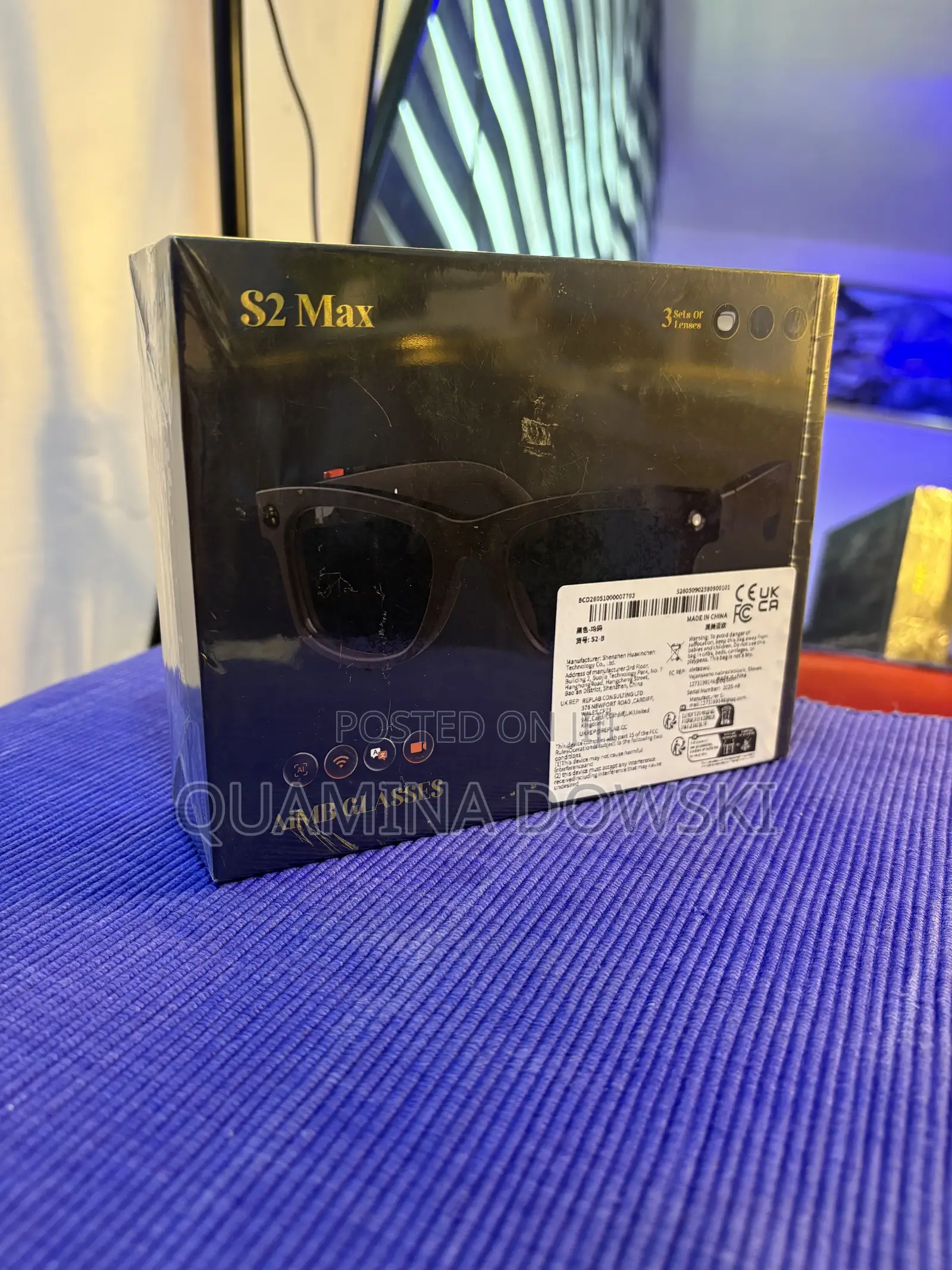 Wireless Hidden Eye Glasses Ai Spy