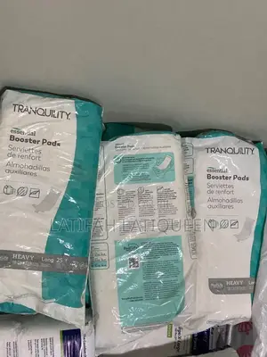 Be: "Tranquility Booster Pads - Extra Absorbency, Extra Protection!