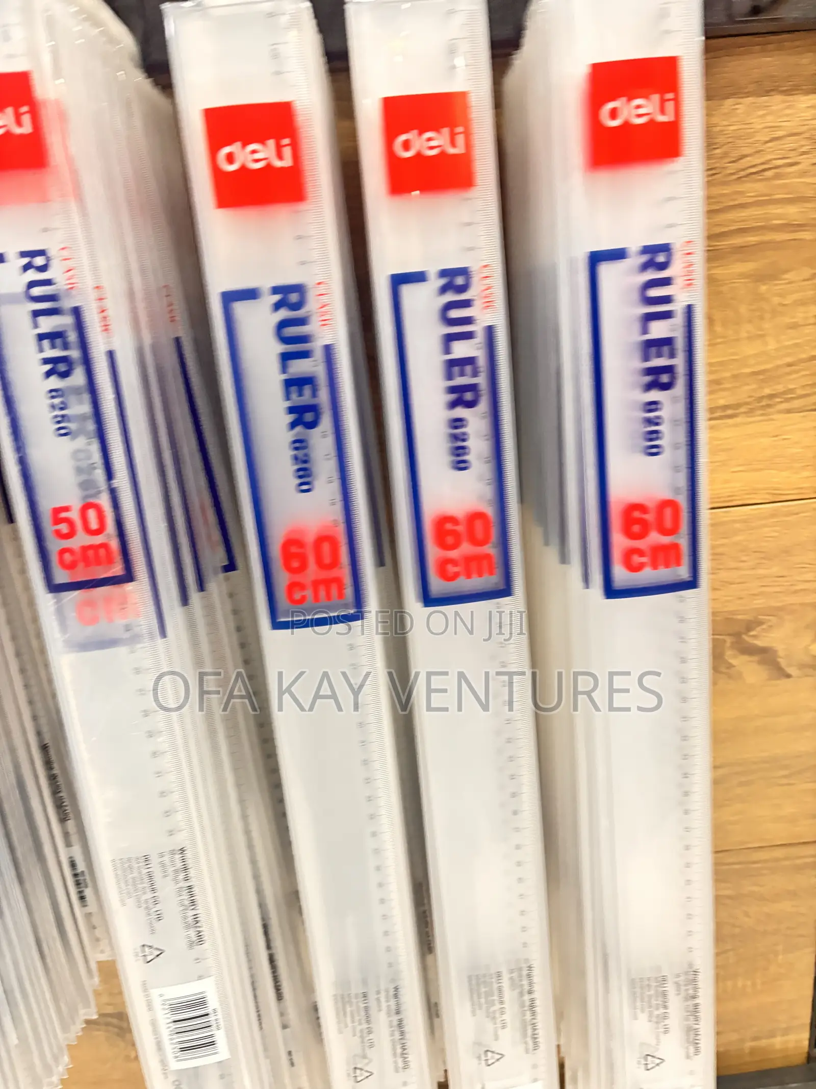 Deli 60cm Ruler for Measuring and Line Drawing