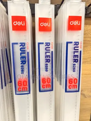 Deli 60cm Ruler for Measuring and Line Drawing