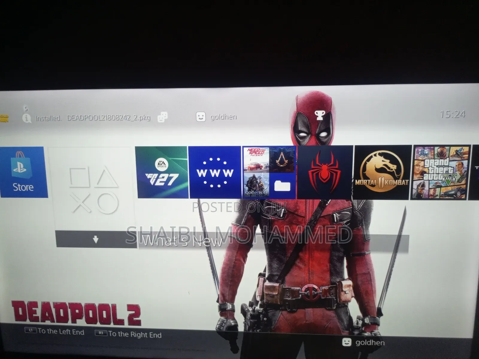 Ps4 Pro Jailbreak (Fc27 and 17 Games)