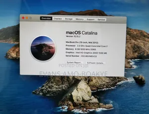Laptop Apple MacBook 2012 8GB Intel Core i7 HDD 500GB