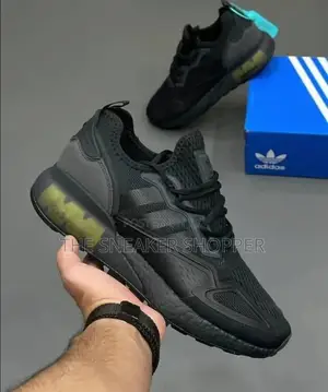 Zx Adidas Sneaker Black in Color